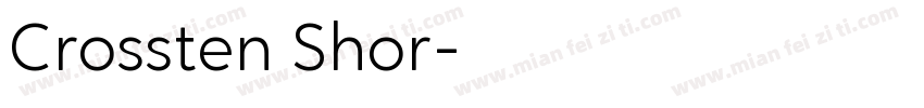 Crossten Shor字体转换